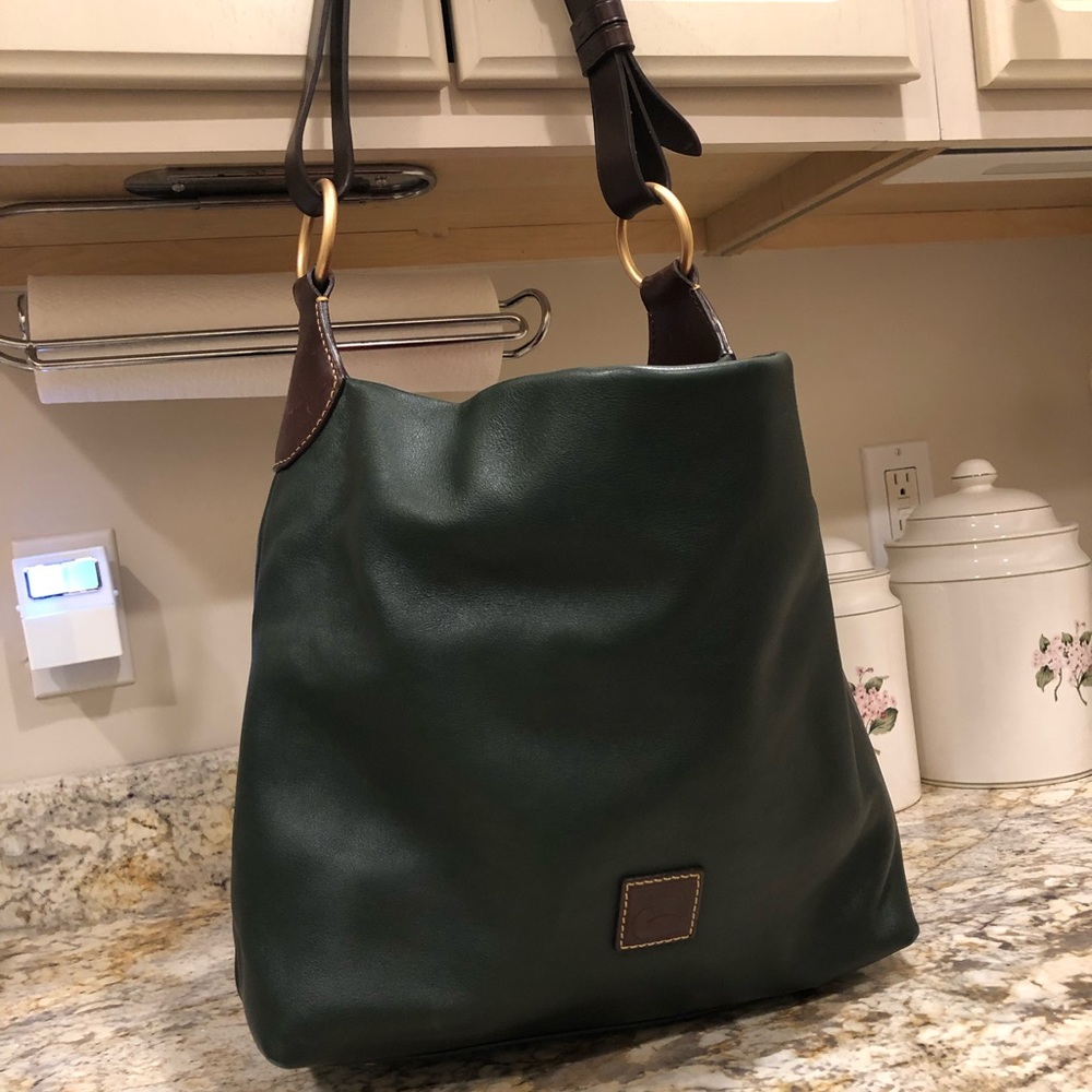 Dooney & Bourke Calf Leather O Ring Hobo Bag Ivy